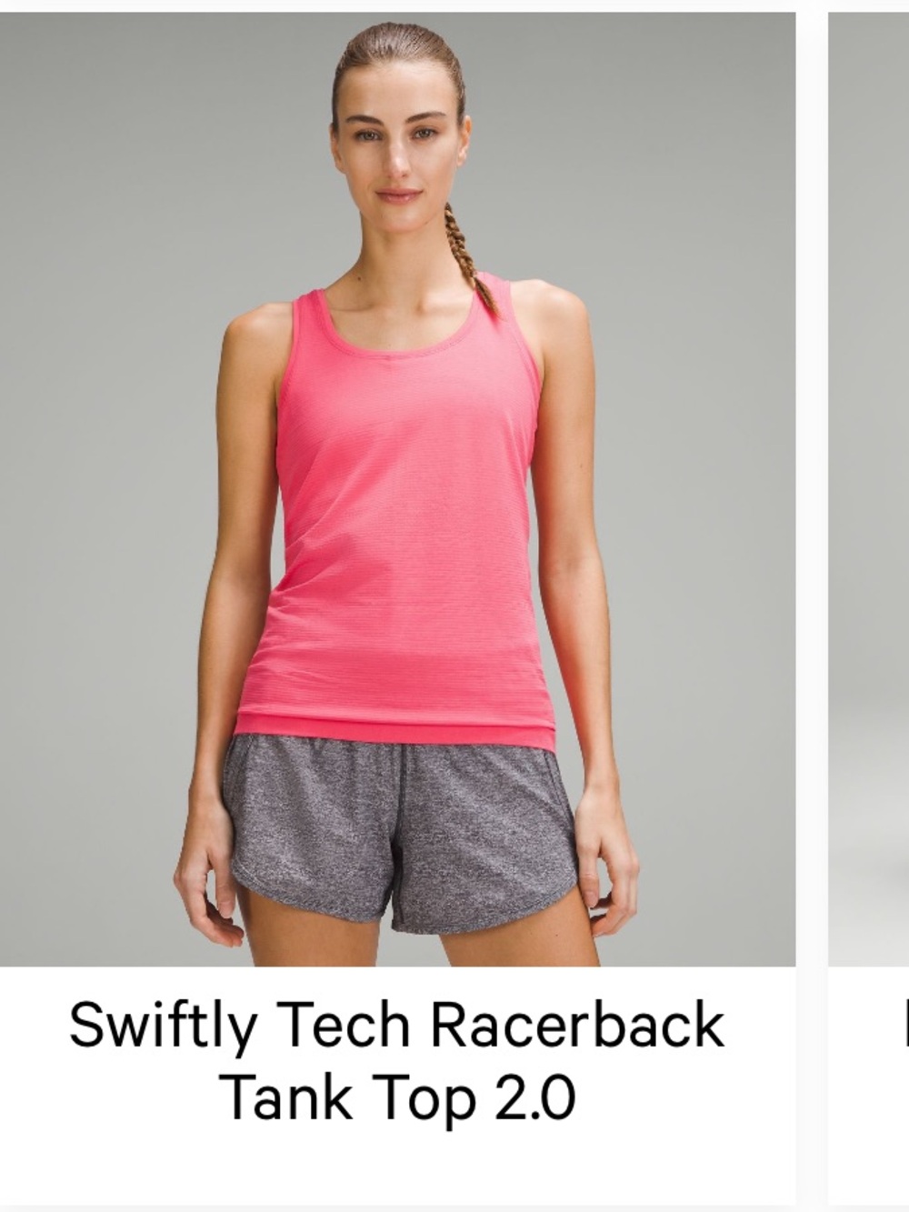 lululemon athletica Coral Racerback Performance Tank